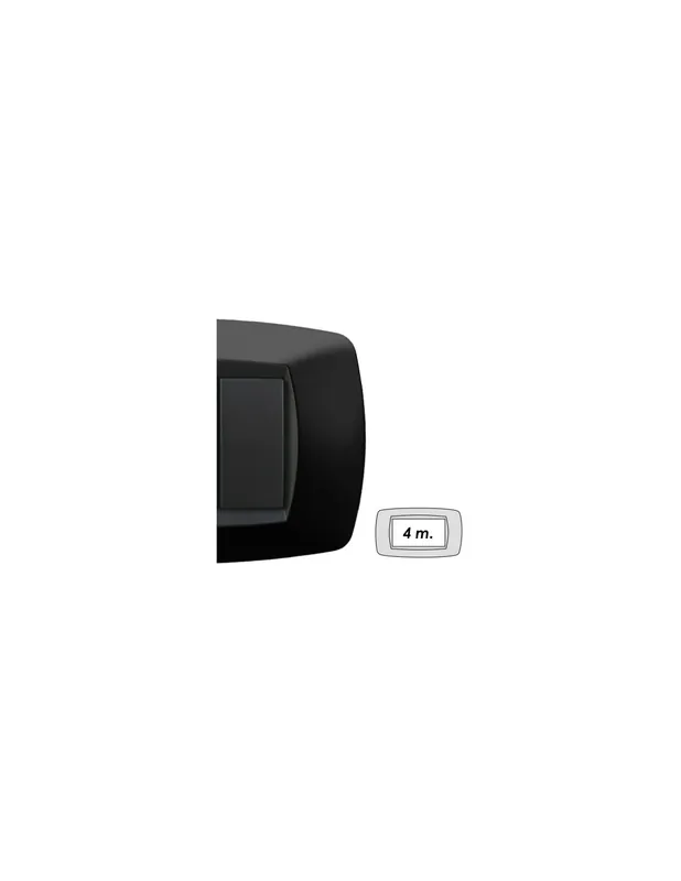 Placca modo 4 posti nero 39tc204 master Compra Adesso