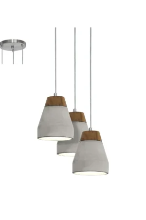 Super Prezzo Lampadario moderno 3 luci in legno GL1206