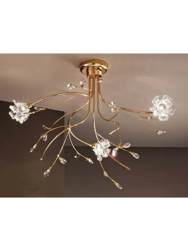 Pagamento Sicuro Lampadario contemporaneo cristallo 3 luci DP031