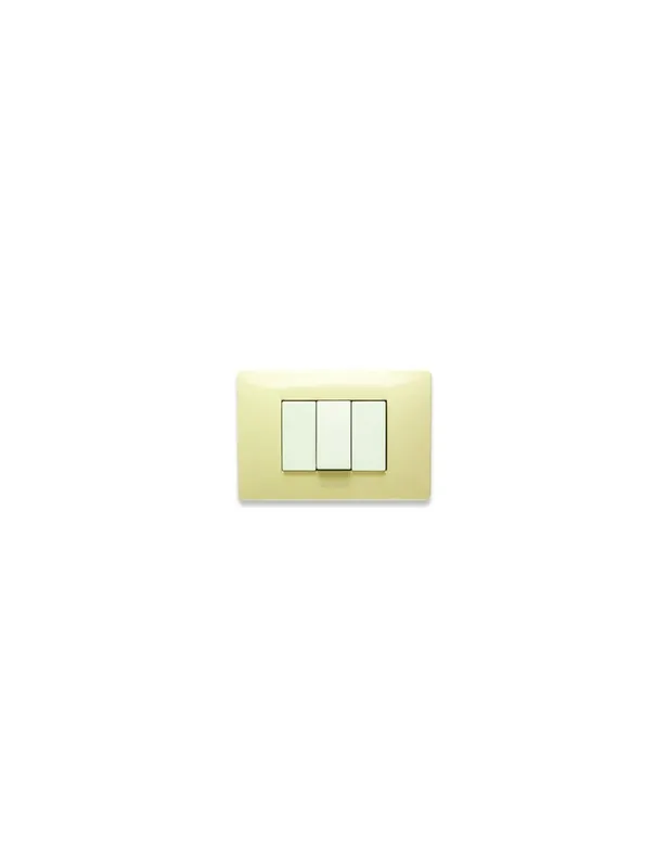 Placca 3 posti bianco parigi mix 21mx123 master Di Tendenza