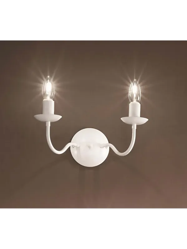 Applique moderno bianco 2 luci DP043 Promo Stagionale