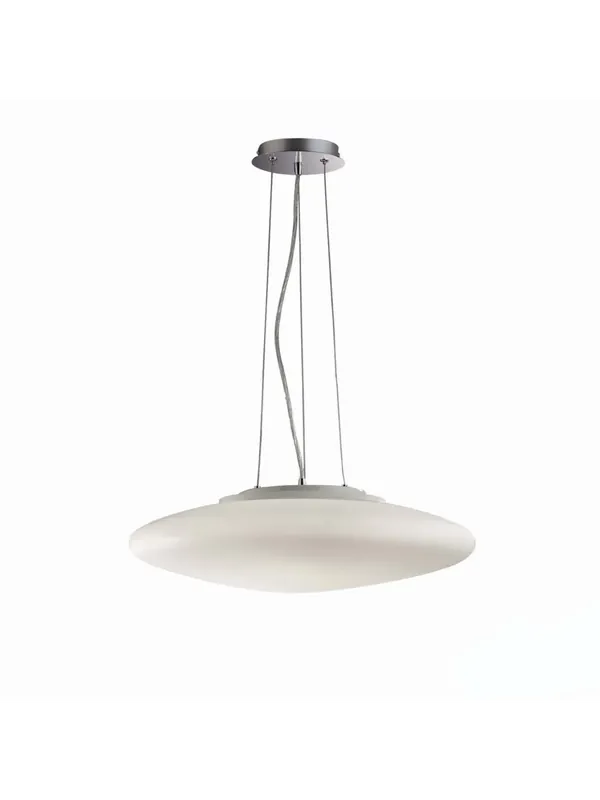 Novità Lampadario moderno in vetro d.50 3 luci DL1343
