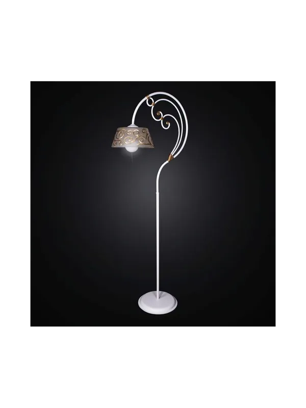 Offerta Limitata Piantana ferro battuto bianco e oro 1 luce BGA 1143