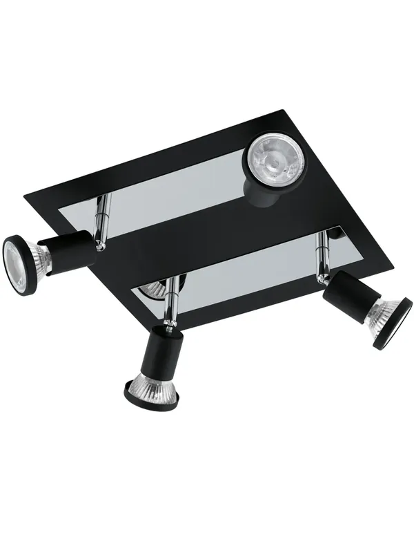 Plafoniera moderna spot a led nera GL1433 Pagamento Sicuro