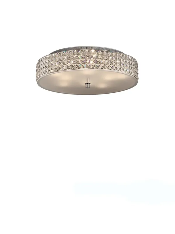 Plafoniera moderna cromata in cristallo DL1406 Occasione Imperdibile