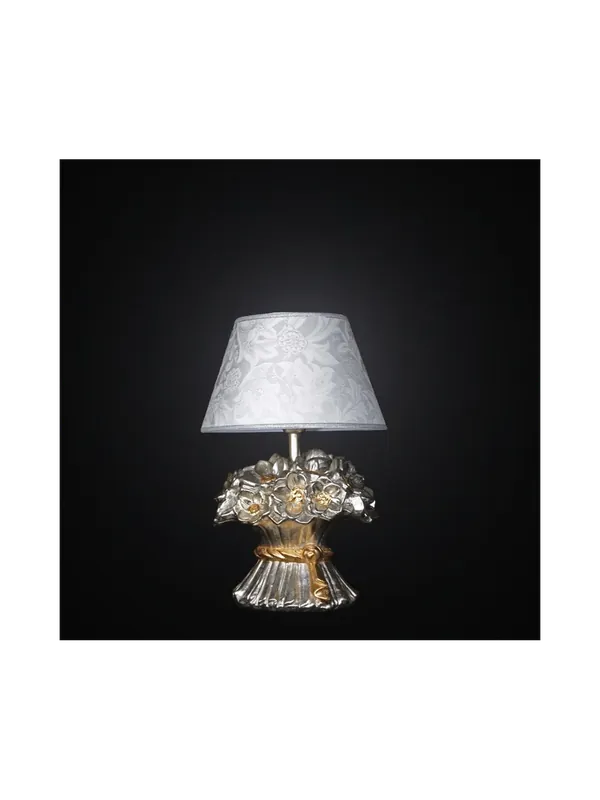 Economico Lumetto mazzo di fiori foglia oro e argento 1 luce BGA 2664/LP