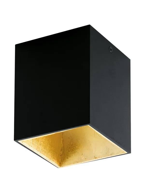 Faretto moderno a led nero e oro GL1490 Spedizione Espresso
