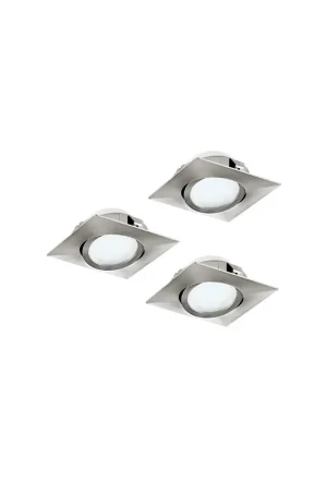 3pz faretto moderno ad incasso a led nickel GL1507 Direttamente Dal Produttore