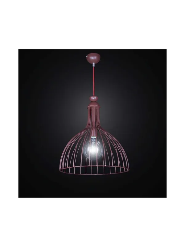 Lampadario metallo marrone vintage 1 luce BGA 2555/S40 Promozione Esclusiva