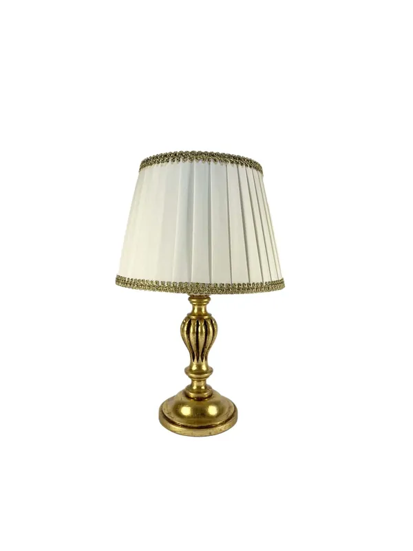 Lumetto classico in legno foglia oro 1 luce Dbs 250/bp Di Tendenza