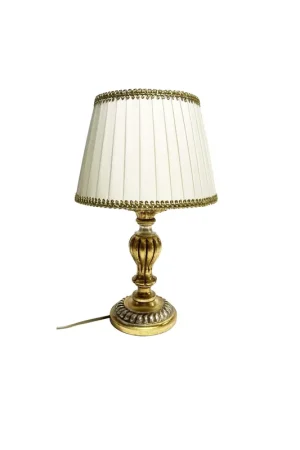 Di Tendenza Lumetto classico in legno foglia oro-argento 1 luce Dbs 700/bp