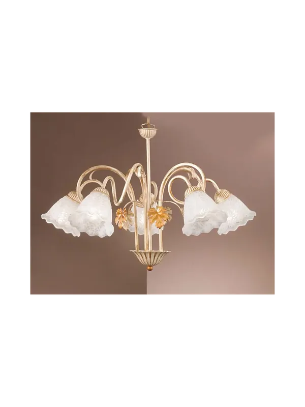 Promozione Esclusiva Lampadario in ferro battuto contemporaneo 5 luci DP098
