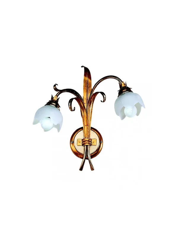 Applique classico ferro battuto 2 luci Esse 100/2A Prezzo Ridotto