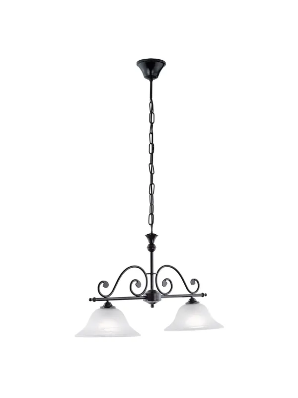 Bilanciere classico ferro battuto 2 luci GL1564 Offerta Limitata