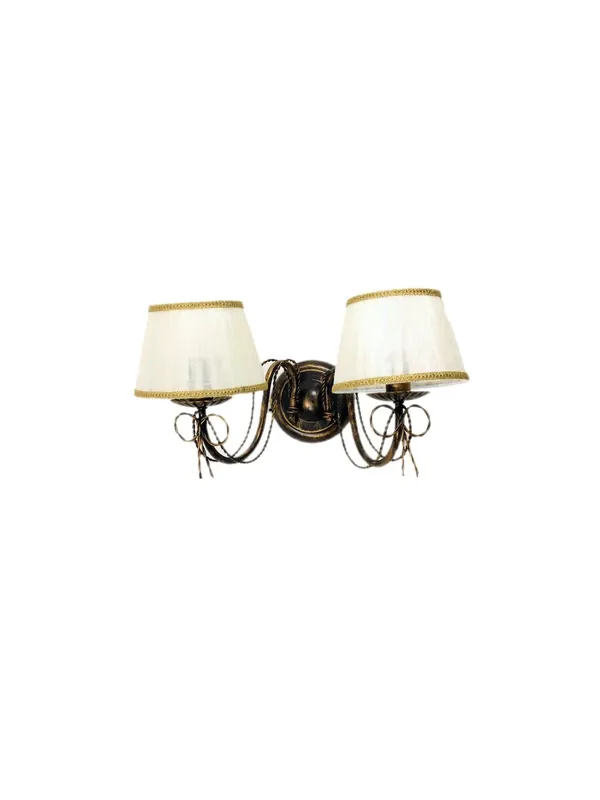 Applique classico in ferro battuto 2 luci Stefy Economico