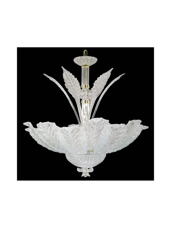 Reso Gratuito Lampadario in cristallo graniglia 12 foglie 6 luci BGA 870