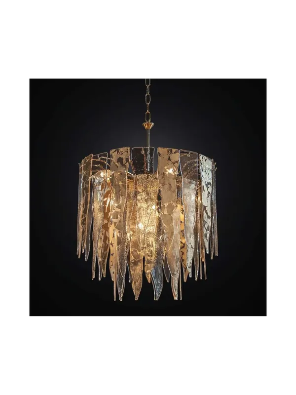 Lampadario contemporaneo in vetro fusione 6 luci BGA 2398/50 Miglior Prezzo