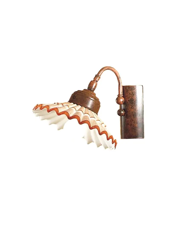 Saldi Applique rustico in ceramica bianco antico 1 luce DP172