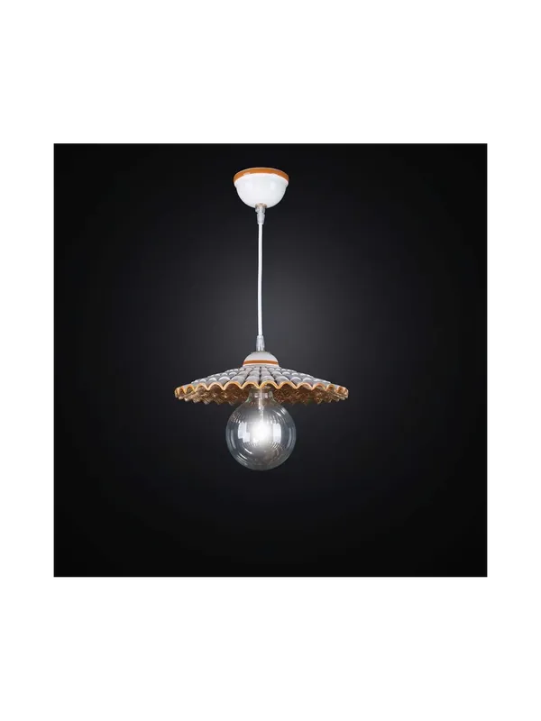 Affare Lampadario rustico in ceramica 1 luce BGA 2502/P30