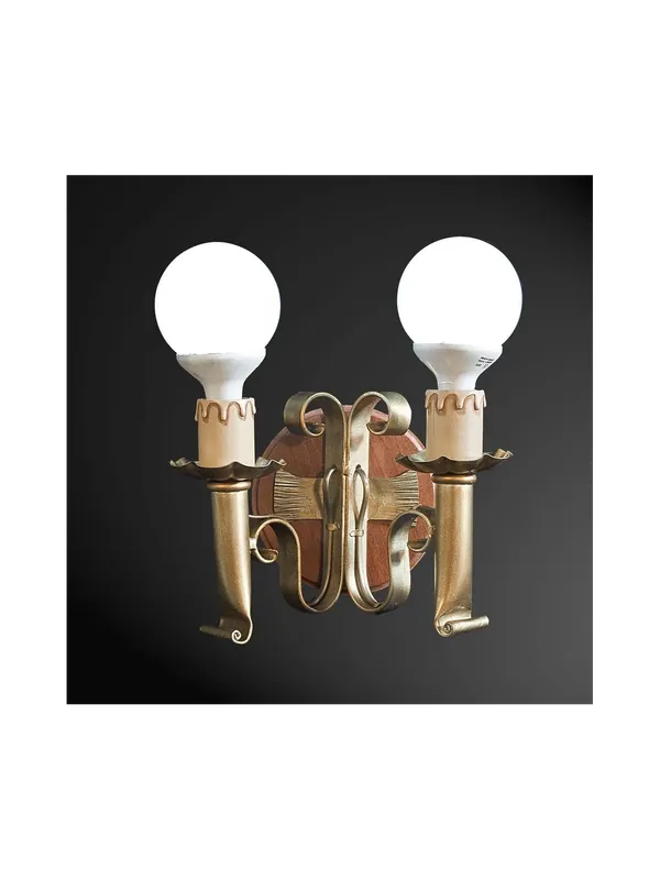 Applique rustico 2 luci BGA 1780 Economico