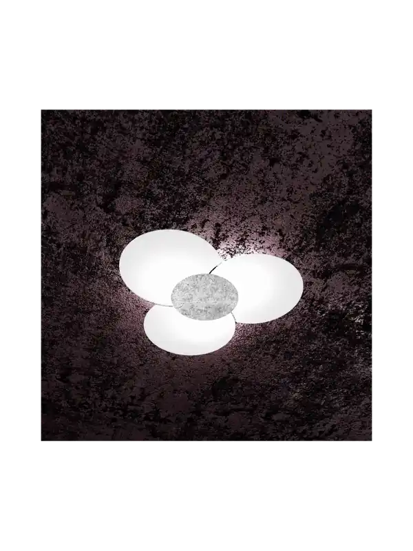 Prezzo Di Fabbrica Plafoniera moderna foglia argento 6 luci tpl 0661