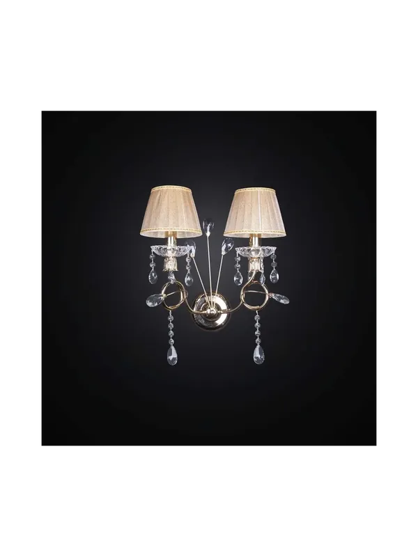 Applique moderno in cristallo Design Swarovsky 2 luci BGA 2506/A2 Promozione Esclusiva