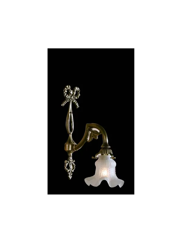 Applique classico in ottone 1 luce BGA 1099 Occasione Imperdibile