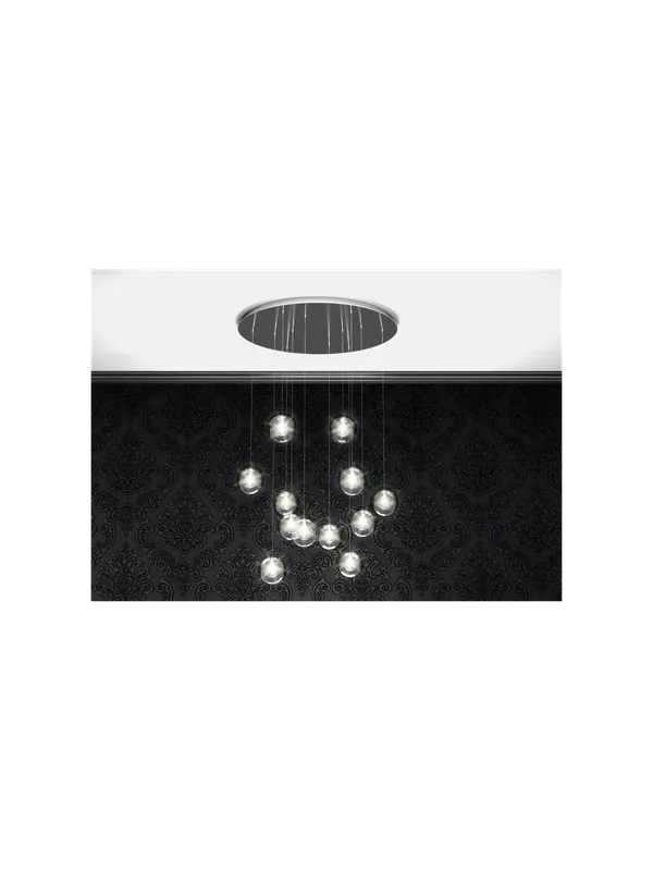 Lampadario moderno in vetro 12 luci tpl 0684 Ordina Subito