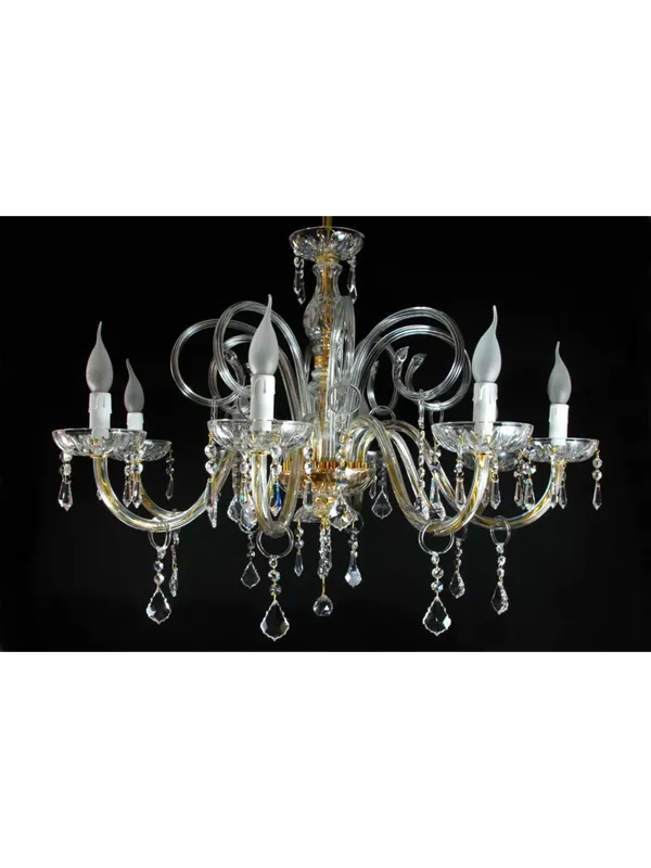 Lampadario in cristallo oro classico 8 luci Design Swarovsky brillante Nuovo Arrivo