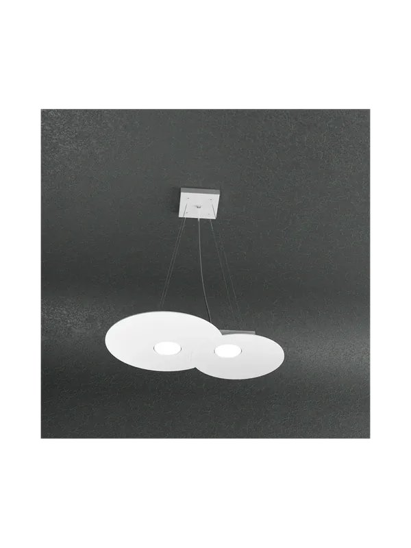 Lampadario moderno 2 luci design tpl 0563 Sconto