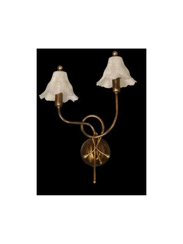 Saldi Applique classico in ferro battuto 2 luci BGA 1270