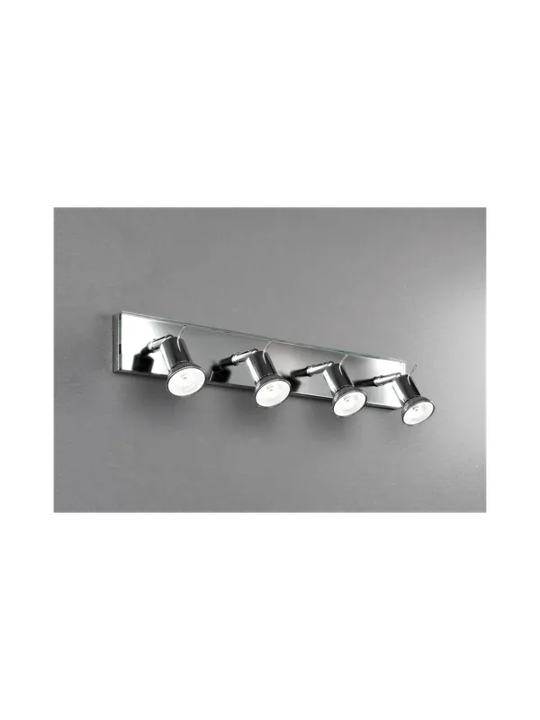 Applique spot moderno con vetro 4 luci tpl 0796 Saldi