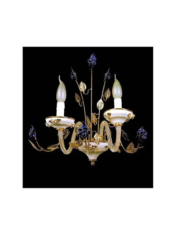 Offerta Applique in cristallo e ceramica blu 2 luci Design Swarovsky BGA 1042