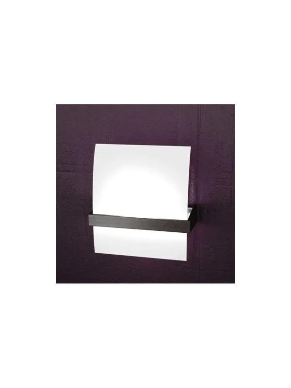 Prezzo Basso Applique 1 luce moderno cromato e legno wengè tpl 0864
