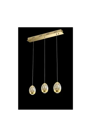 Occasione Imperdibile Lampadario led 14,4w design oro con cristalli illuminati Golden Egg
