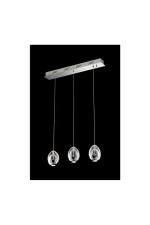 Offerta Speciale Lampadario led 14,4w cromato con cristalli illuminati Golden Egg