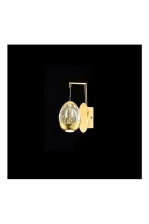 Applique a led 4,8w design oro con cristalli illuminati Golden Egg Offerta Lampo