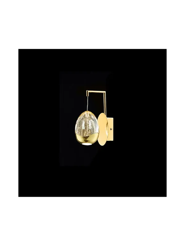 Applique a led 4,8w design oro con cristalli illuminati Golden Egg Offerta Lampo