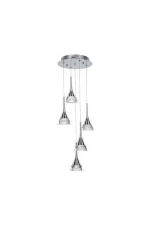 Lampadario a led 30w moderno cromato illuminati Gioiello Miglior Prezzo