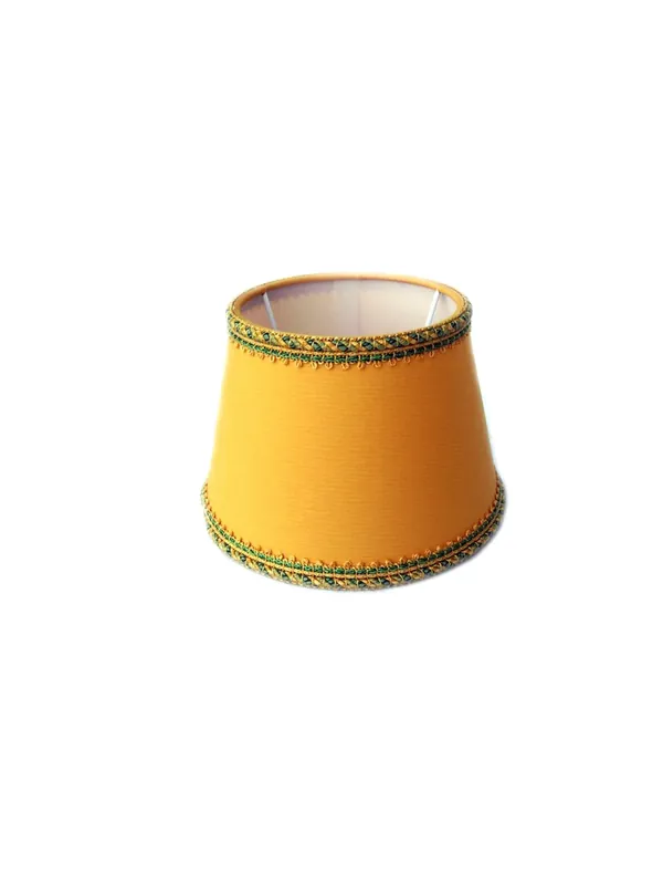 Prezzo Conveniente Paralume giallo D.35cm in tessuto