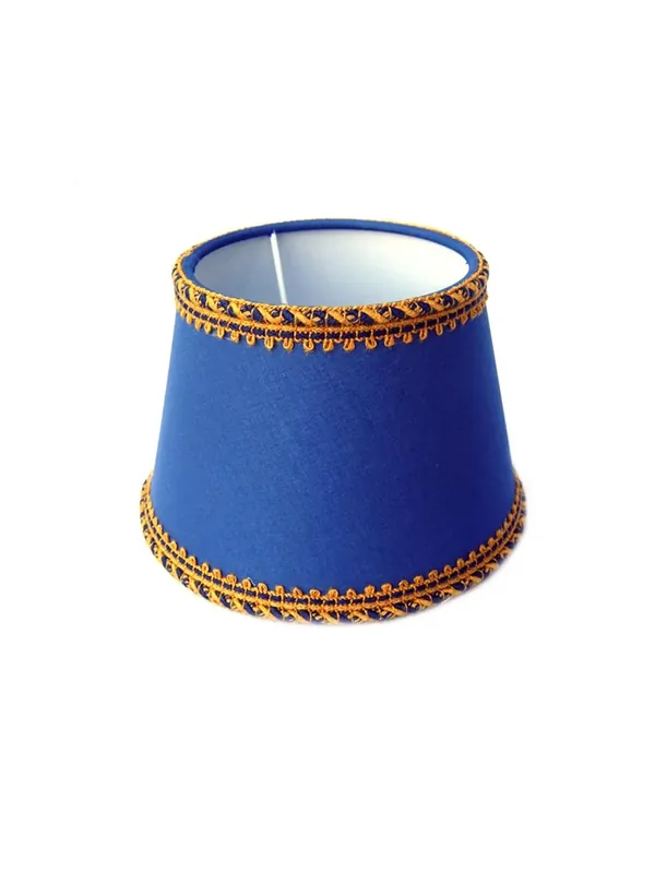 Spedizione Espresso Paralume blu D.35cm in tessuto