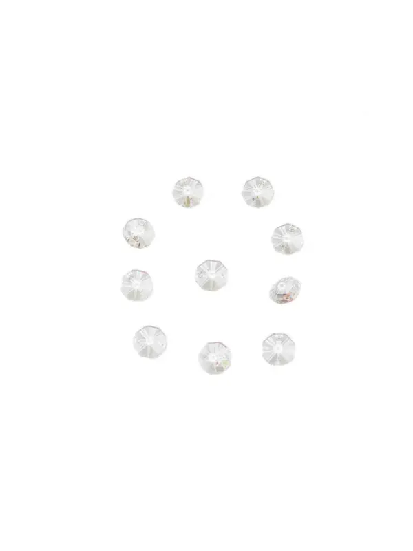 10pz Ottagono Cristallo Trasparente Promo Stagionale