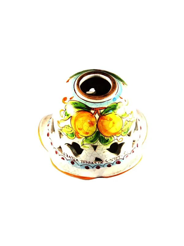 Piatto D.16 decoro Limoni ceramica siciliana A Buon Prezzo