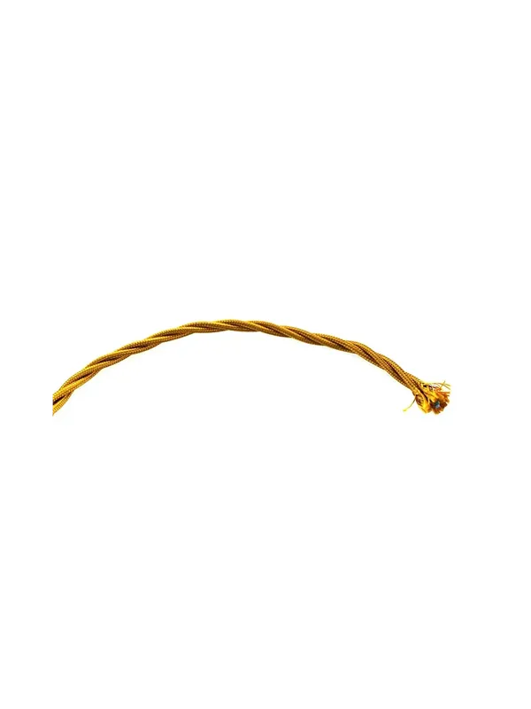 Non Perdere 1mt cavo Treccia cotone Oro 2x1