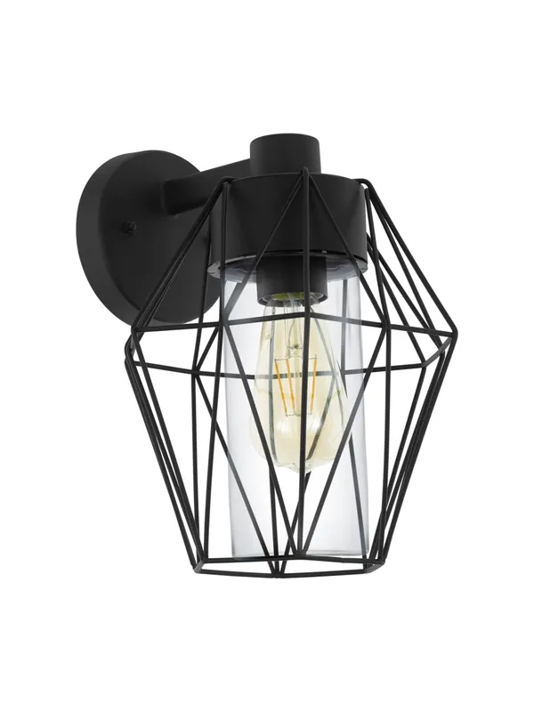 Applique da esterno moderno nero GL0731 Spedizione Espresso