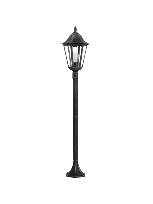 Paletto da esterno classico 1 luce nero-argento GL1311 Non Perdere