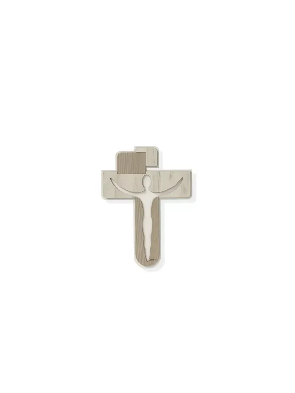 Di Tendenza Crocifisso moderno stilizzato sacro in legno 30x40 taglio laser AB071