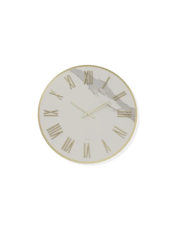 Prezzo Basso Orologio da parete moderno in gres e legno oro AB087