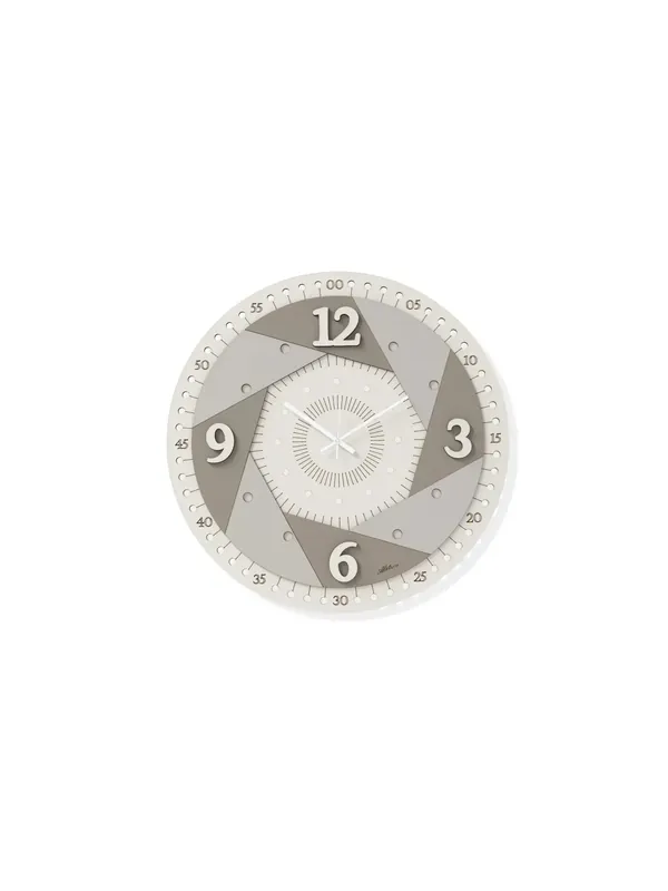 Prezzo Ridotto Orologio da parete moderno in legno grigio tortora taglio laser AB034