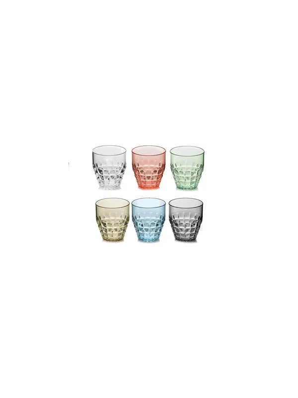 Set 6 Bicchieri bassi guzzini moderni Multicolor Tiffany Promozione